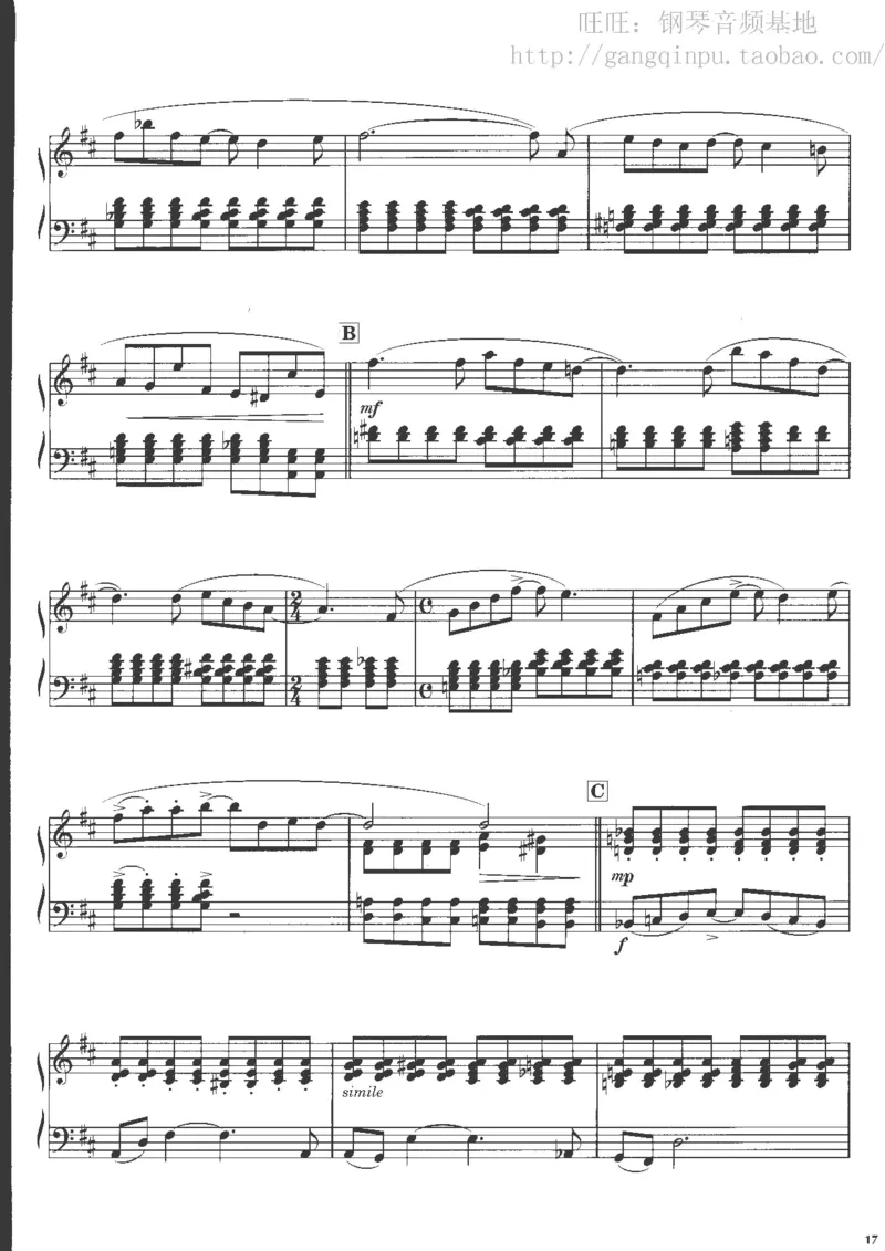 48、钢琴故事4（63页，共13首）_一万首著名钢琴曲谱哈农贝多芬合集视频教学电子版高清无水印可打印_3流行音乐谱_流行钢琴谱合集形式_高清PDF无水印