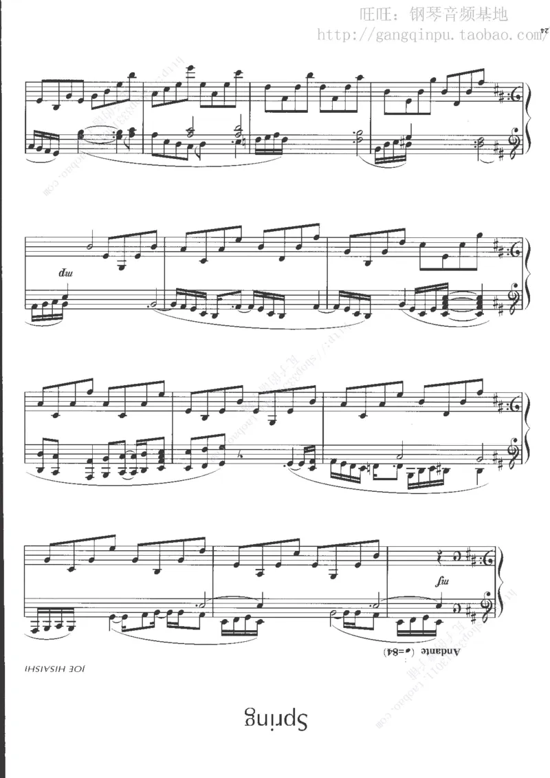 48、钢琴故事4（63页，共13首）_一万首著名钢琴曲谱哈农贝多芬合集视频教学电子版高清无水印可打印_3流行音乐谱_流行钢琴谱合集形式_高清PDF无水印