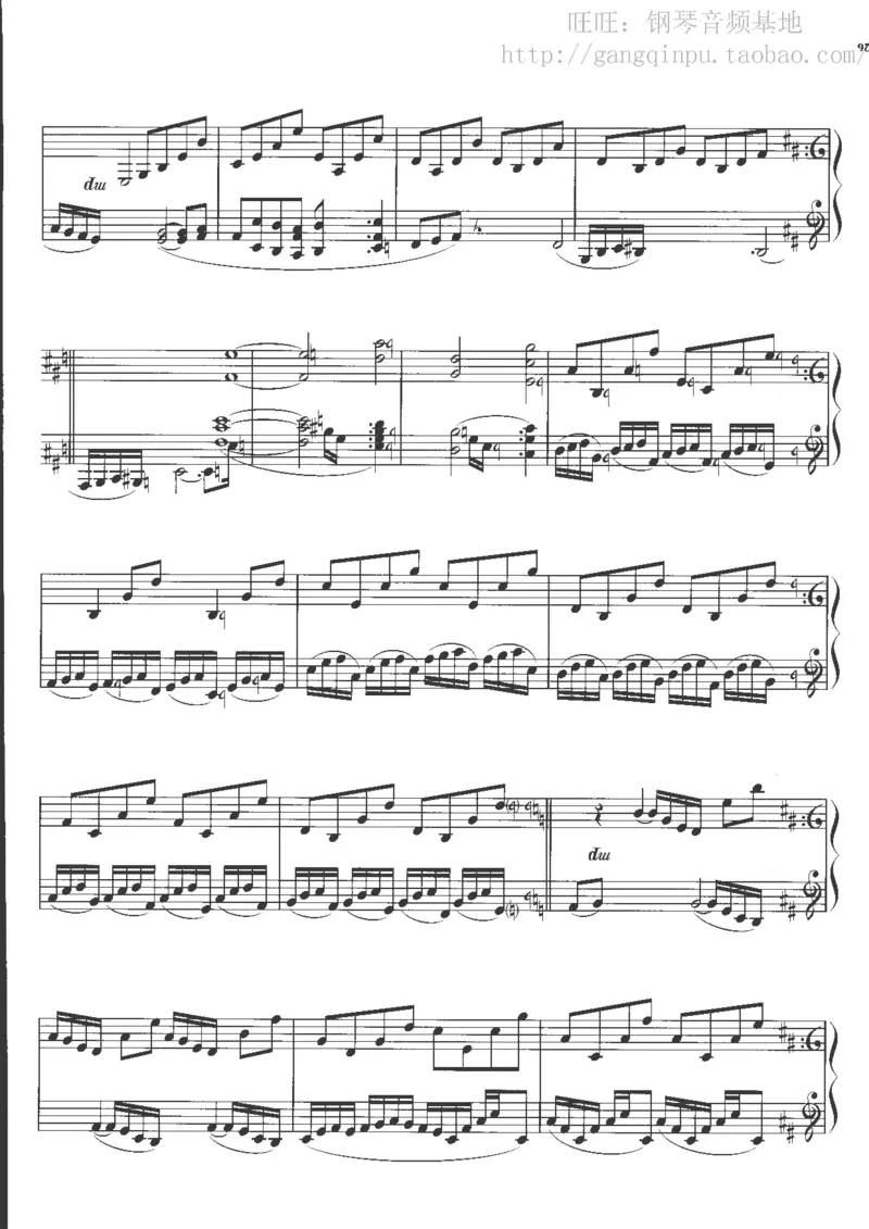 48、钢琴故事4（63页，共13首）_一万首著名钢琴曲谱哈农贝多芬合集视频教学电子版高清无水印可打印_3流行音乐谱_流行钢琴谱合集形式_高清PDF无水印