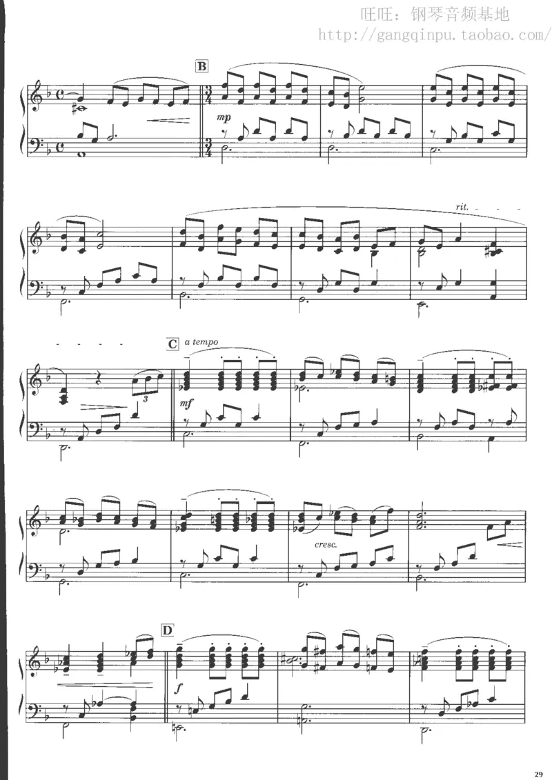 48、钢琴故事4（63页，共13首）_一万首著名钢琴曲谱哈农贝多芬合集视频教学电子版高清无水印可打印_3流行音乐谱_流行钢琴谱合集形式_高清PDF无水印