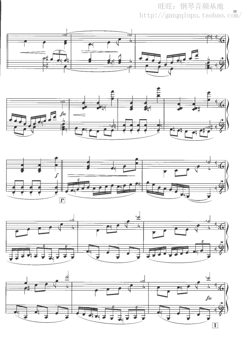 48、钢琴故事4（63页，共13首）_一万首著名钢琴曲谱哈农贝多芬合集视频教学电子版高清无水印可打印_3流行音乐谱_流行钢琴谱合集形式_高清PDF无水印