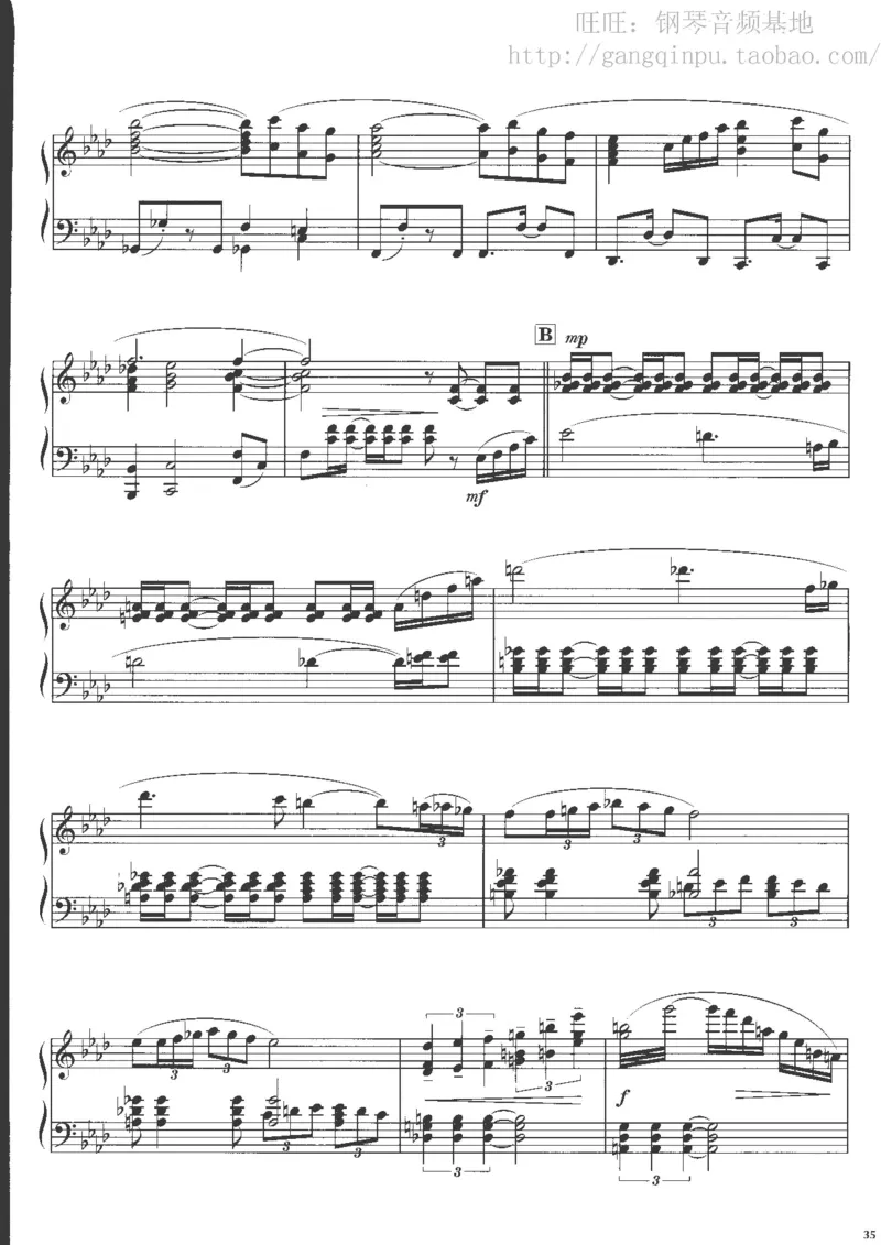 48、钢琴故事4（63页，共13首）_一万首著名钢琴曲谱哈农贝多芬合集视频教学电子版高清无水印可打印_3流行音乐谱_流行钢琴谱合集形式_高清PDF无水印