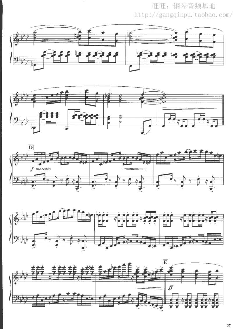 48、钢琴故事4（63页，共13首）_一万首著名钢琴曲谱哈农贝多芬合集视频教学电子版高清无水印可打印_3流行音乐谱_流行钢琴谱合集形式_高清PDF无水印