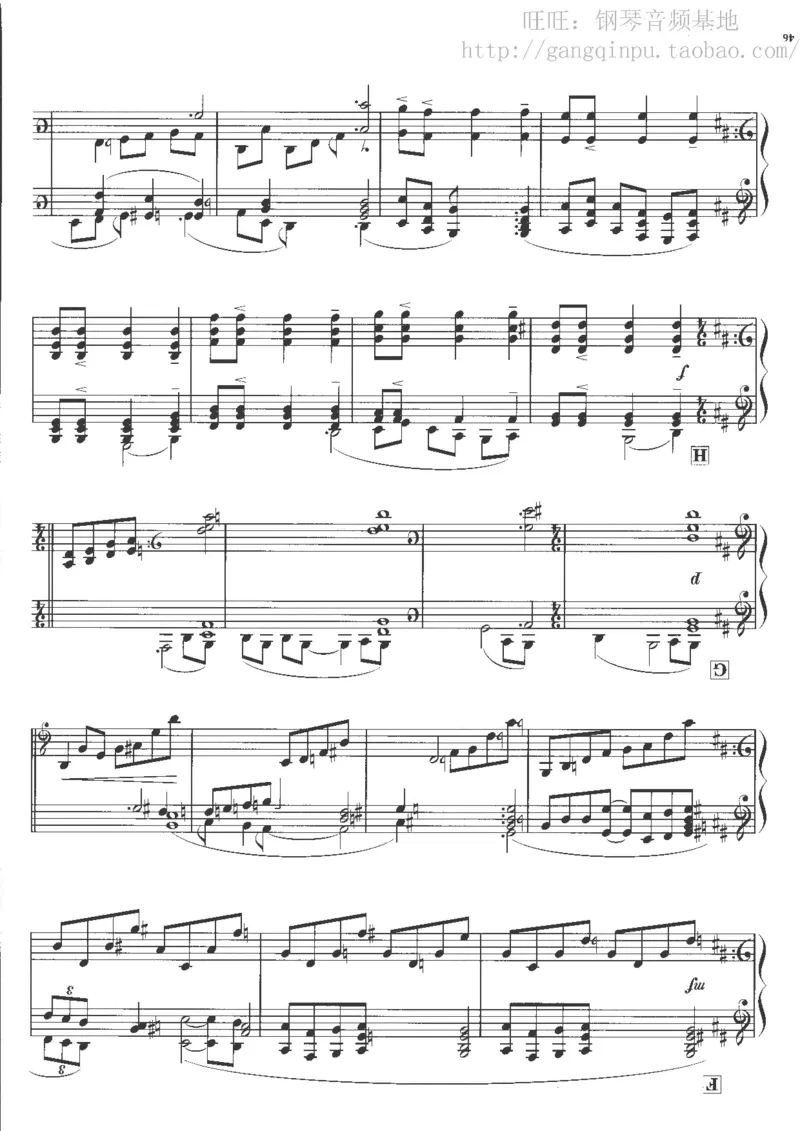 48、钢琴故事4（63页，共13首）_一万首著名钢琴曲谱哈农贝多芬合集视频教学电子版高清无水印可打印_3流行音乐谱_流行钢琴谱合集形式_高清PDF无水印