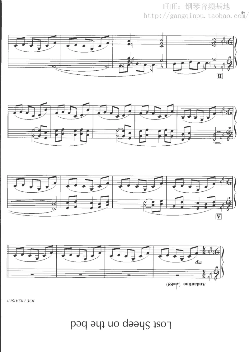 48、钢琴故事4（63页，共13首）_一万首著名钢琴曲谱哈农贝多芬合集视频教学电子版高清无水印可打印_3流行音乐谱_流行钢琴谱合集形式_高清PDF无水印