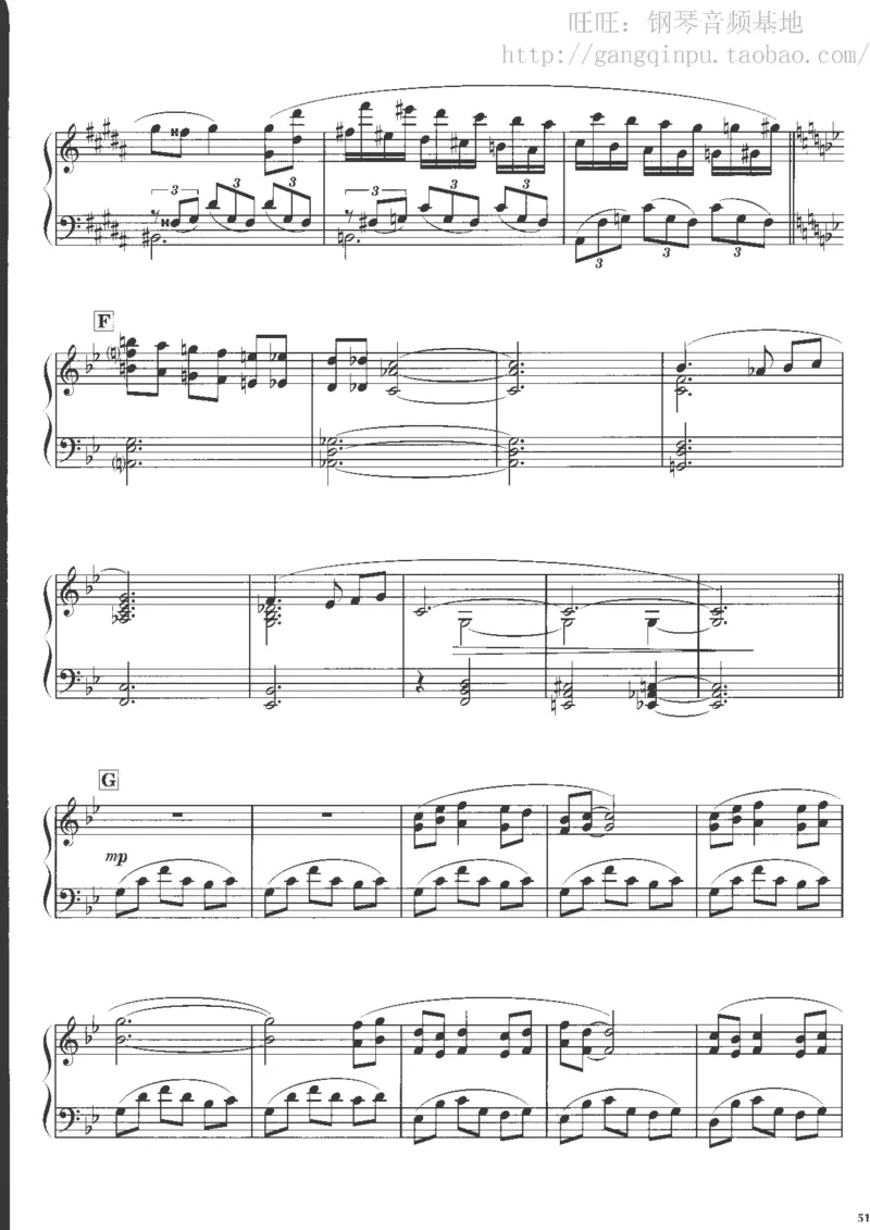 48、钢琴故事4（63页，共13首）_一万首著名钢琴曲谱哈农贝多芬合集视频教学电子版高清无水印可打印_3流行音乐谱_流行钢琴谱合集形式_高清PDF无水印