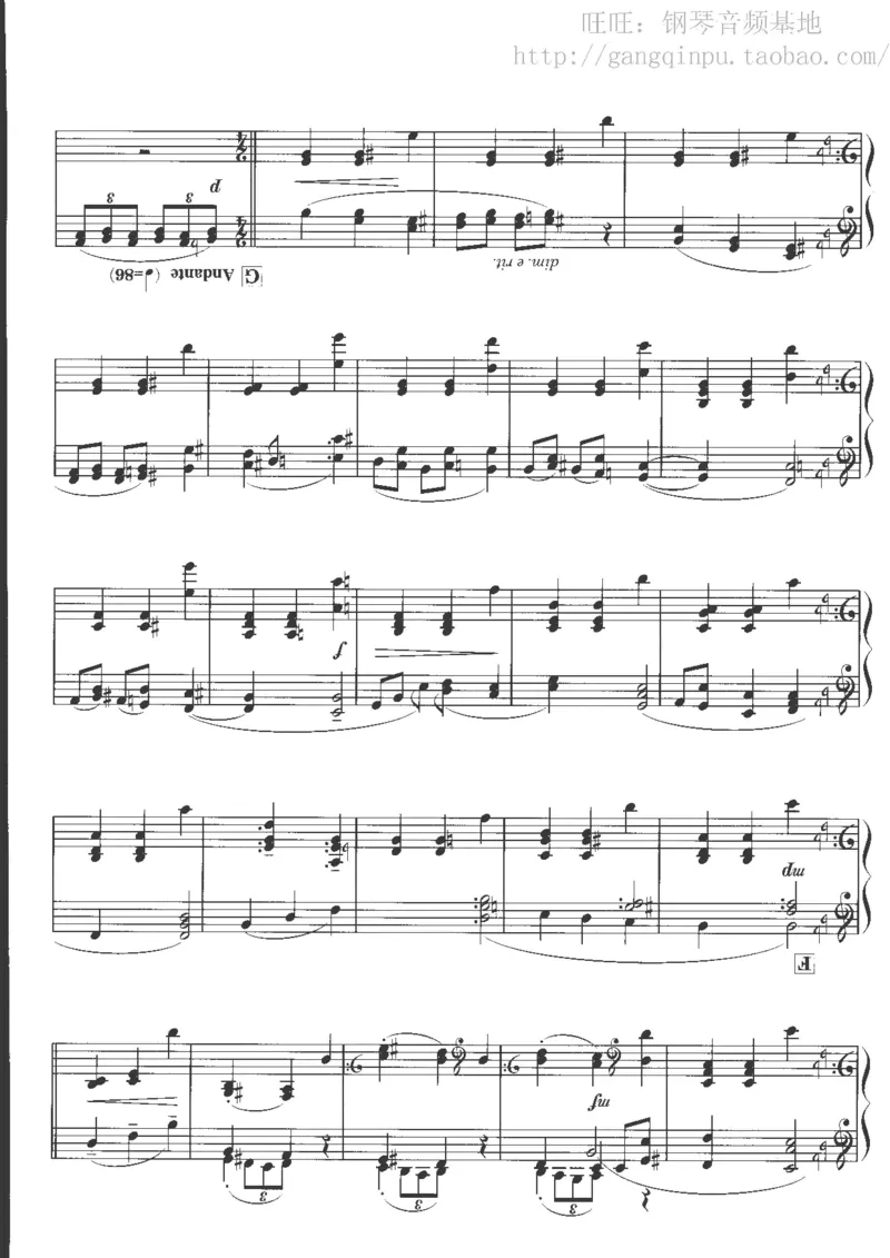48、钢琴故事4（63页，共13首）_一万首著名钢琴曲谱哈农贝多芬合集视频教学电子版高清无水印可打印_3流行音乐谱_流行钢琴谱合集形式_高清PDF无水印