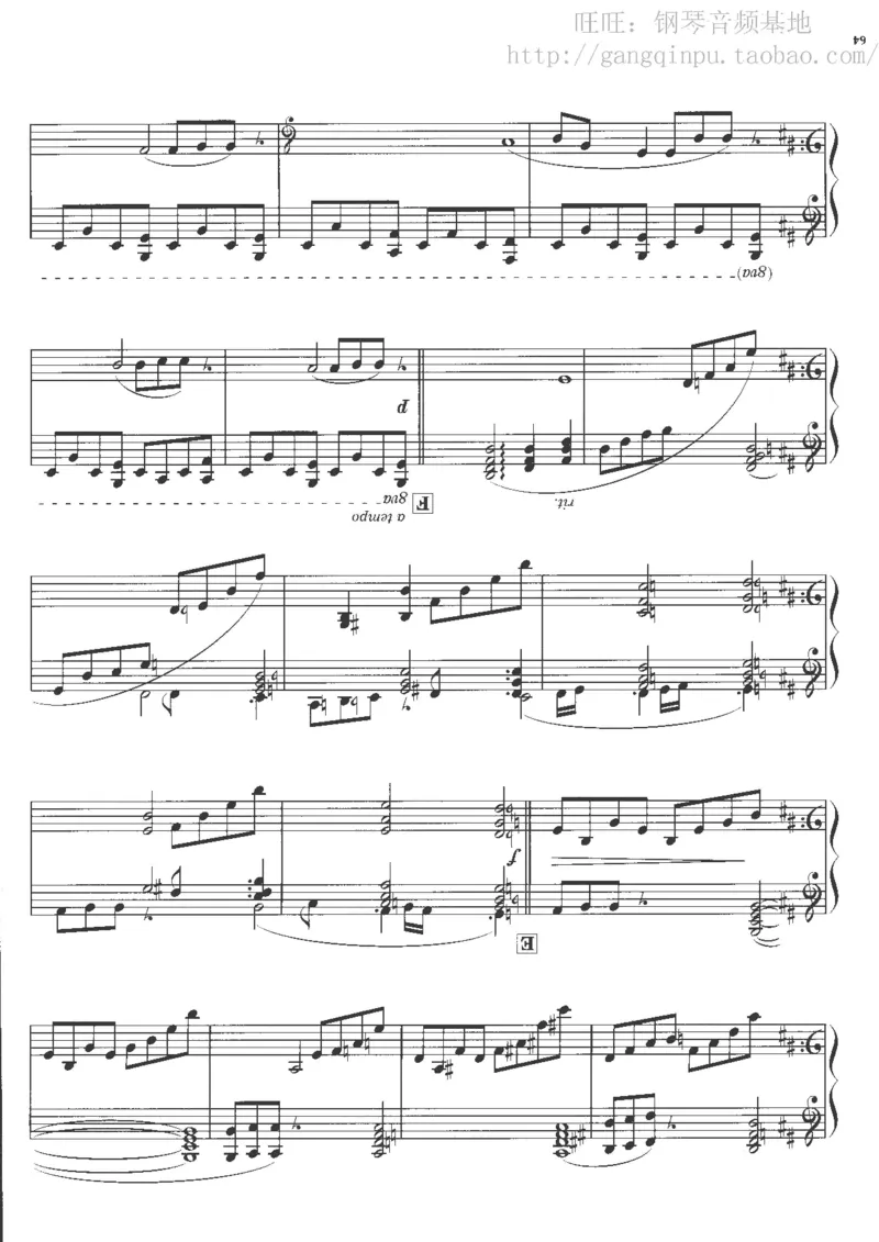 48、钢琴故事4（63页，共13首）_一万首著名钢琴曲谱哈农贝多芬合集视频教学电子版高清无水印可打印_3流行音乐谱_流行钢琴谱合集形式_高清PDF无水印