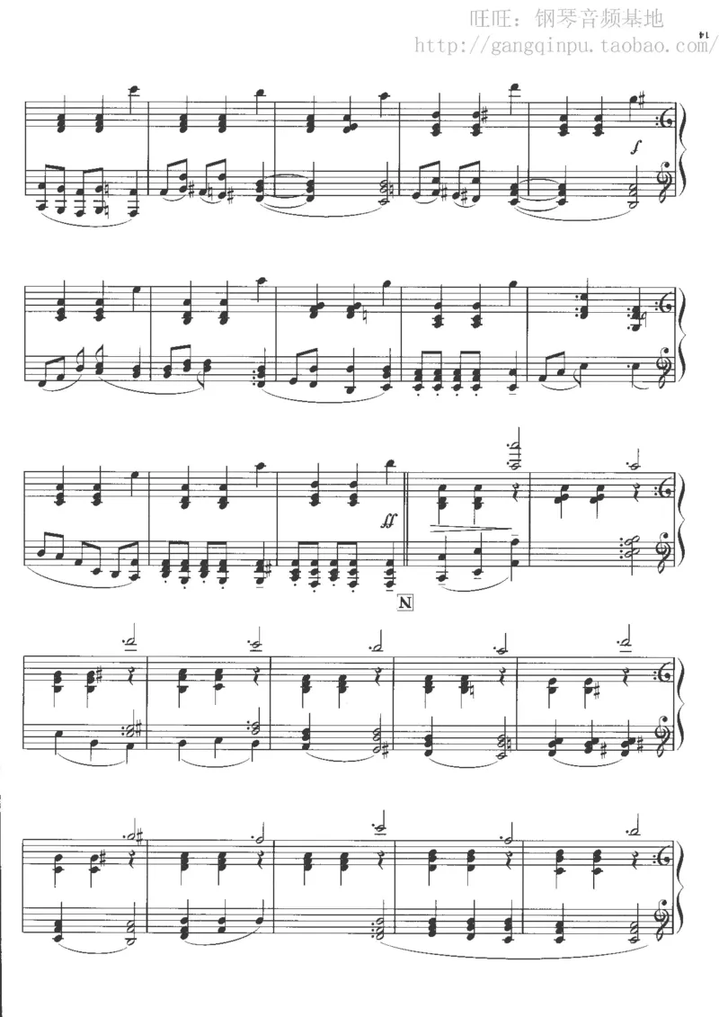 48、钢琴故事4（63页，共13首）_一万首著名钢琴曲谱哈农贝多芬合集视频教学电子版高清无水印可打印_3流行音乐谱_流行钢琴谱合集形式_高清PDF无水印