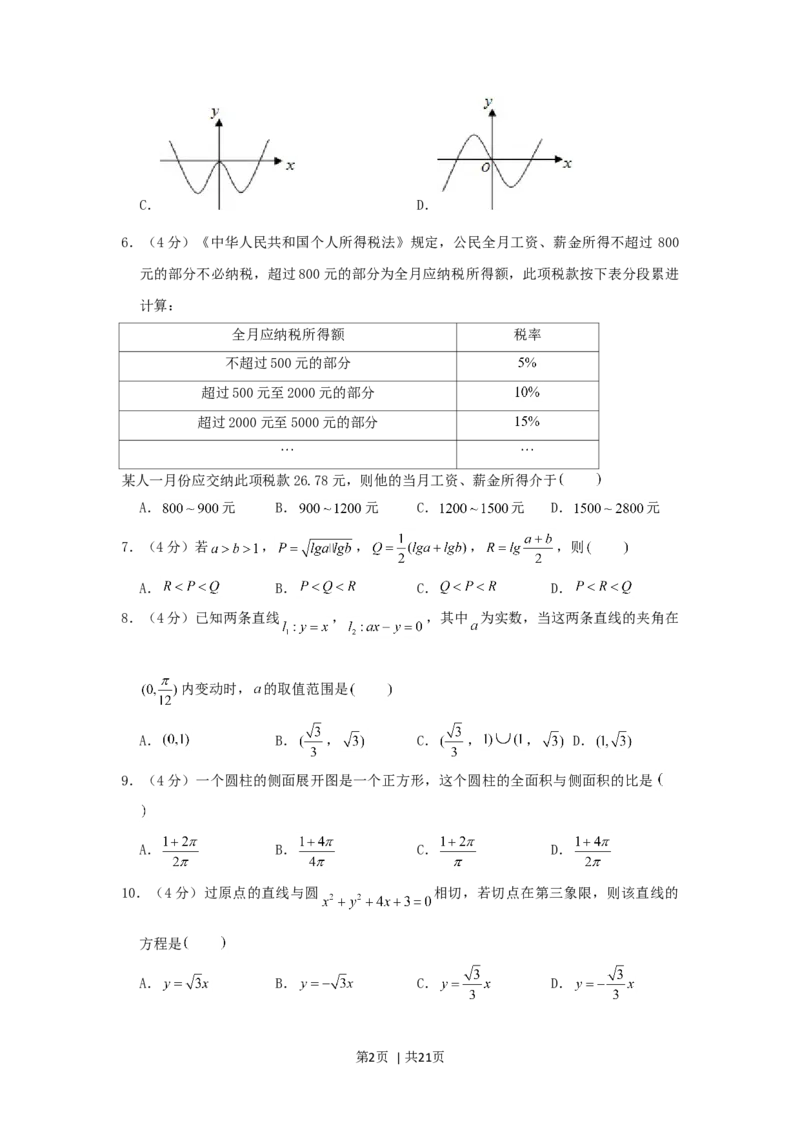 2000年天津高考文科数学真题及答案_数学高考真题试卷_旧1990-2007&middot;高考数学真题_1990-2007&middot;高考数学真题&middot;word_天津