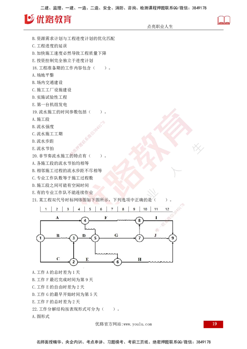 25监理《控制（水利）》经典甄题详解（打印版）_监理工程师_2025监理工程师_2025年监理工程师SVIP_2025年监理水利控制SVIP_03-习题精析✿实战特训✿模考通关_讲义