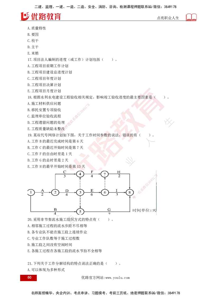 25监理《控制（水利）》经典甄题详解（打印版）_监理工程师_2025监理工程师_2025年监理工程师SVIP_2025年监理水利控制SVIP_03-习题精析✿实战特训✿模考通关_讲义
