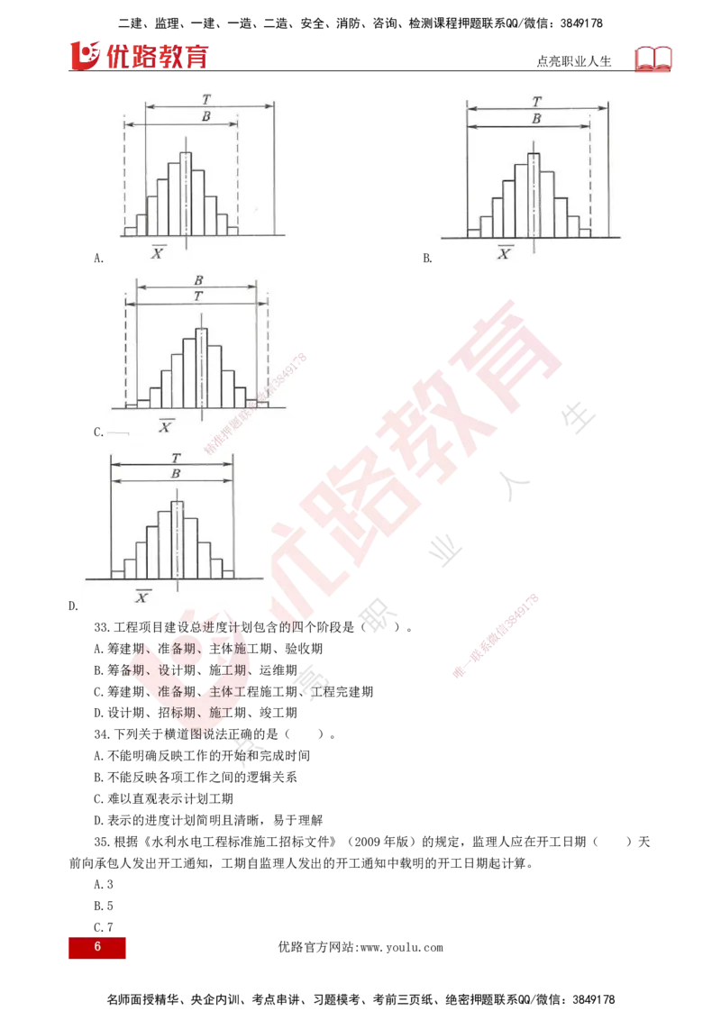 25监理《控制（水利）》经典甄题详解（打印版）_监理工程师_2025监理工程师_2025年监理工程师SVIP_2025年监理水利控制SVIP_03-习题精析✿实战特训✿模考通关_讲义