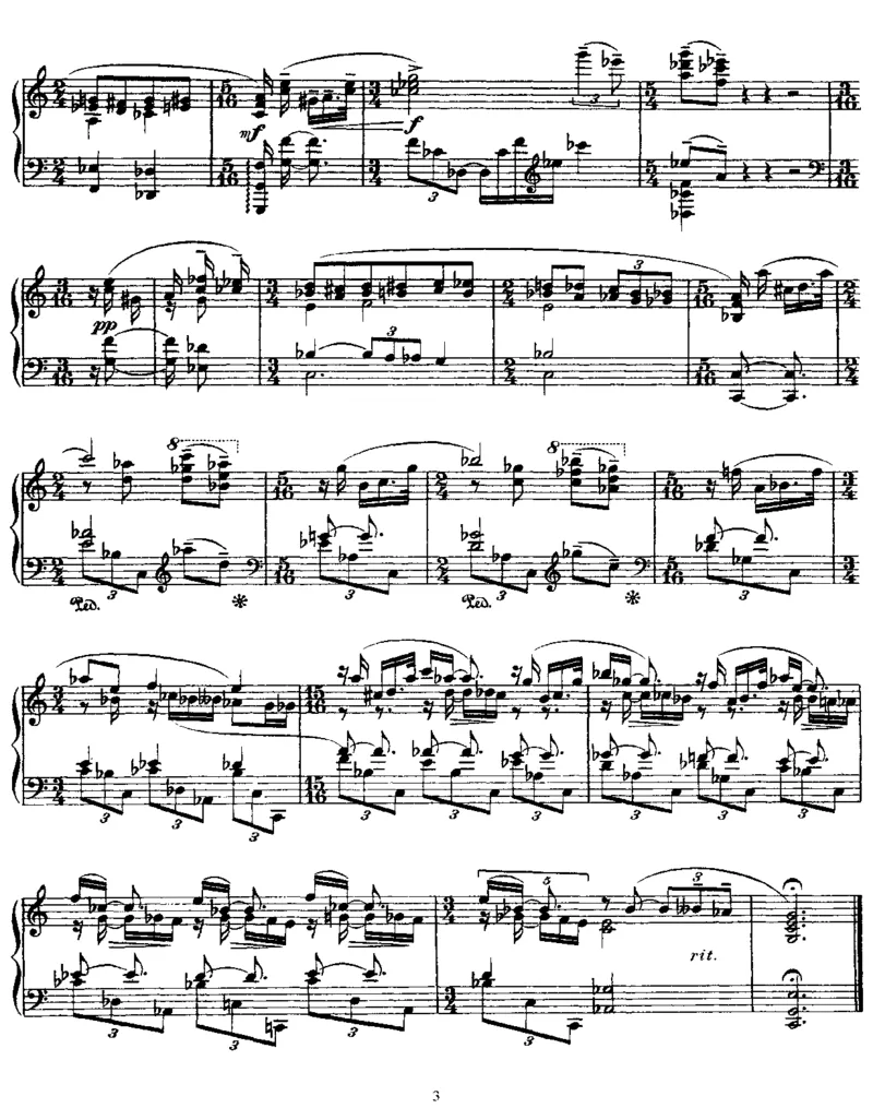 3Pieces,Op52_一万首著名钢琴曲谱哈农贝多芬合集视频教学电子版高清无水印可打印_1古典钢琴知名音乐家谱_斯克里亚宾钢琴谱全集_pieces