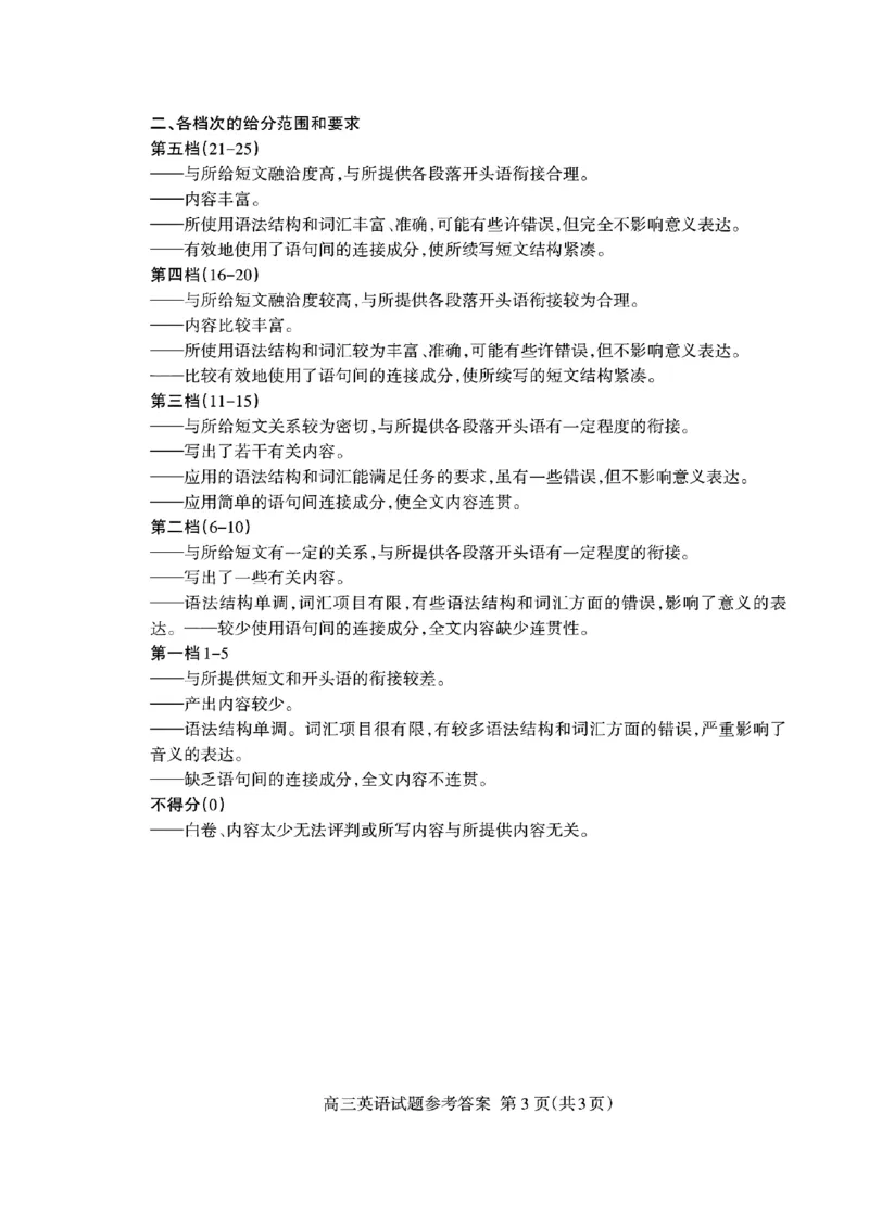 山东省泰安市2024年(届)高三年级四轮检测(泰安四模)英语试卷+答案(1)_2024年5月_025月合集_2024届山东省泰安市高三年级四轮检测