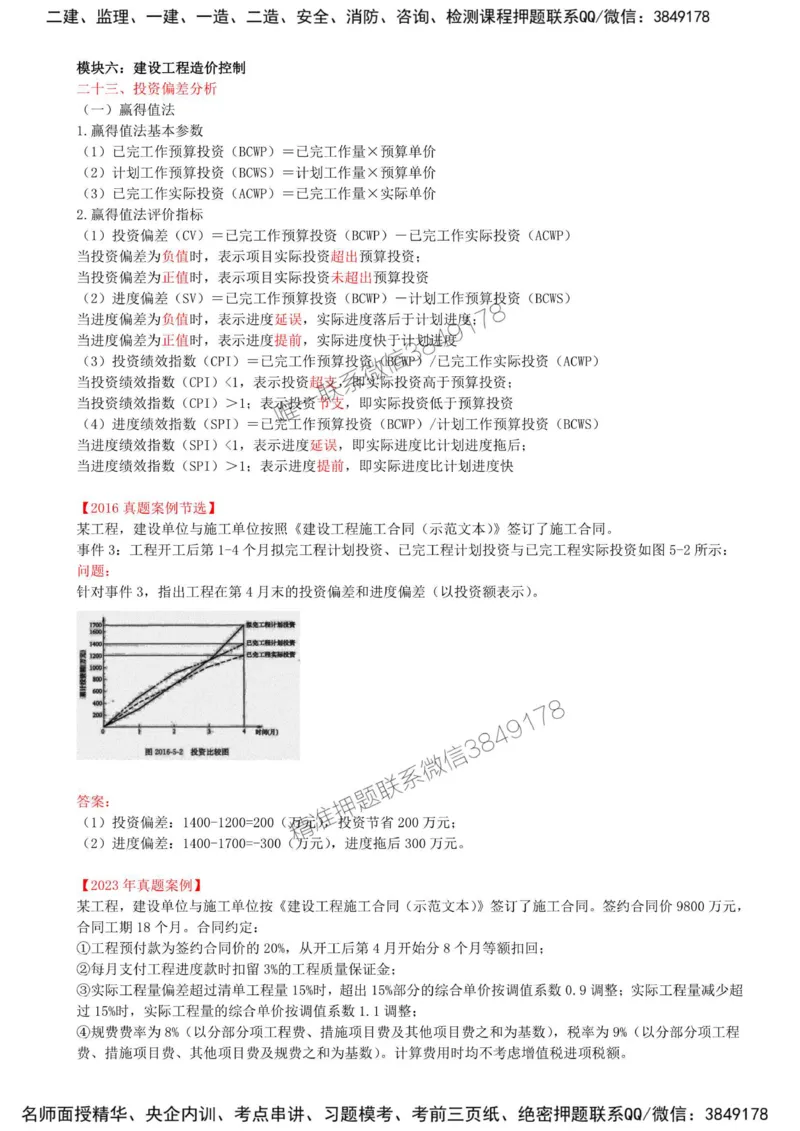 42-模块六-建设工程造价控制（五）_监理工程师_2025监理工程师_2025年监理工程师SVIP_2025年监理土建案例SVIP_02-基础精讲✿高端面授✿深度强化_讲义