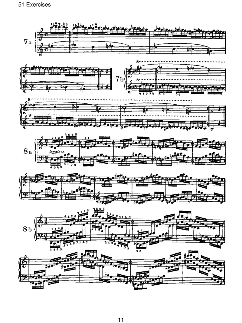51Exercises_一万首著名钢琴曲谱哈农贝多芬合集视频教学电子版高清无水印可打印_1古典钢琴知名音乐家谱_勃拉姆斯钢琴谱全集_V.Studies,Transcriptions,Cadenzas,andMiscellaneousWorks