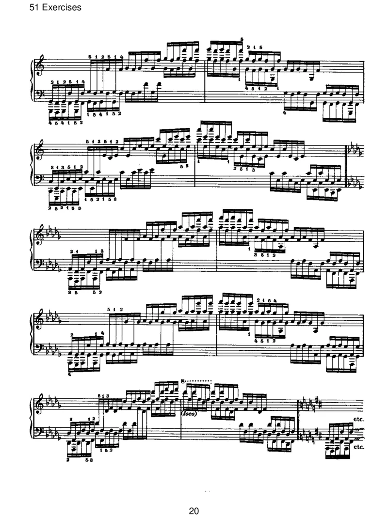 51Exercises_一万首著名钢琴曲谱哈农贝多芬合集视频教学电子版高清无水印可打印_1古典钢琴知名音乐家谱_勃拉姆斯钢琴谱全集_V.Studies,Transcriptions,Cadenzas,andMiscellaneousWorks