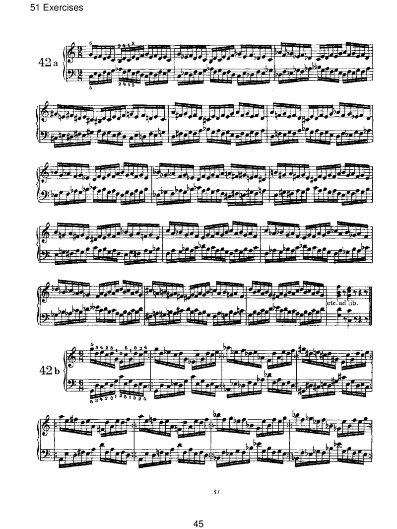 51Exercises_一万首著名钢琴曲谱哈农贝多芬合集视频教学电子版高清无水印可打印_1古典钢琴知名音乐家谱_勃拉姆斯钢琴谱全集_V.Studies,Transcriptions,Cadenzas,andMiscellaneousWorks