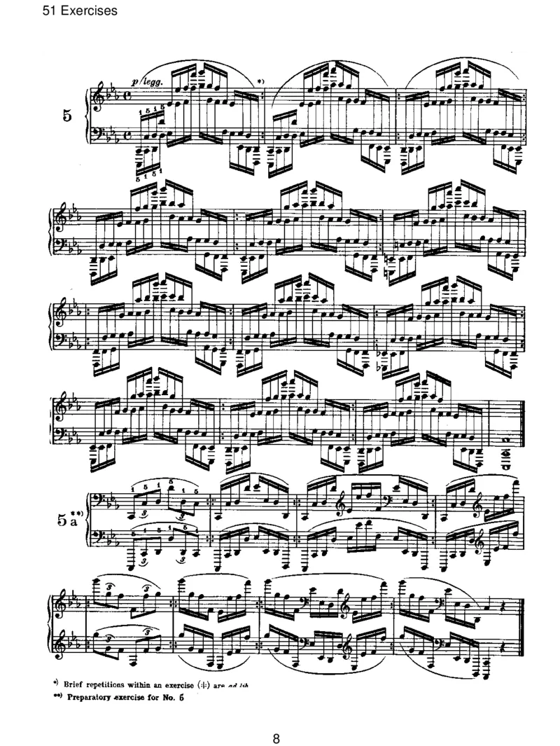 51Exercises_一万首著名钢琴曲谱哈农贝多芬合集视频教学电子版高清无水印可打印_1古典钢琴知名音乐家谱_勃拉姆斯钢琴谱全集_V.Studies,Transcriptions,Cadenzas,andMiscellaneousWorks