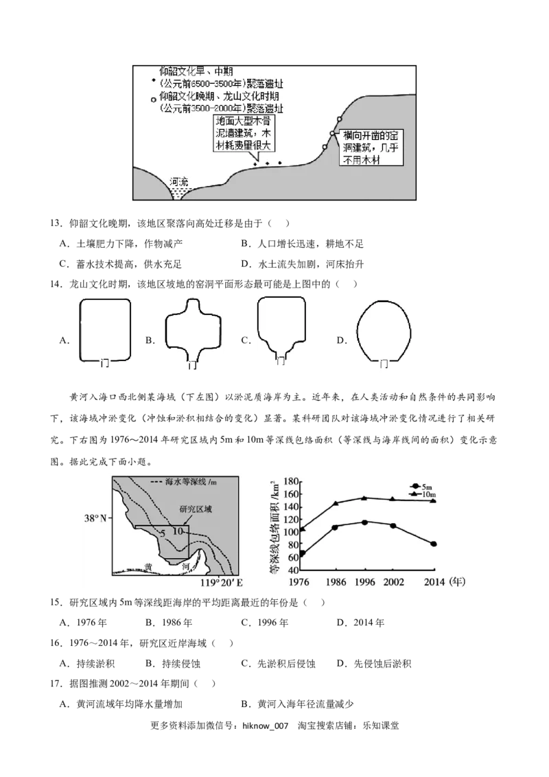 第四章地貌（A卷&bull;单元考点）-2022-2023学年高一地理上学期同步单元卷（人教版2019必修第一册）原卷版_E015高中全科试卷_地理试题_必修1_1.单元测试_单元测试AB卷2023年（第二套）