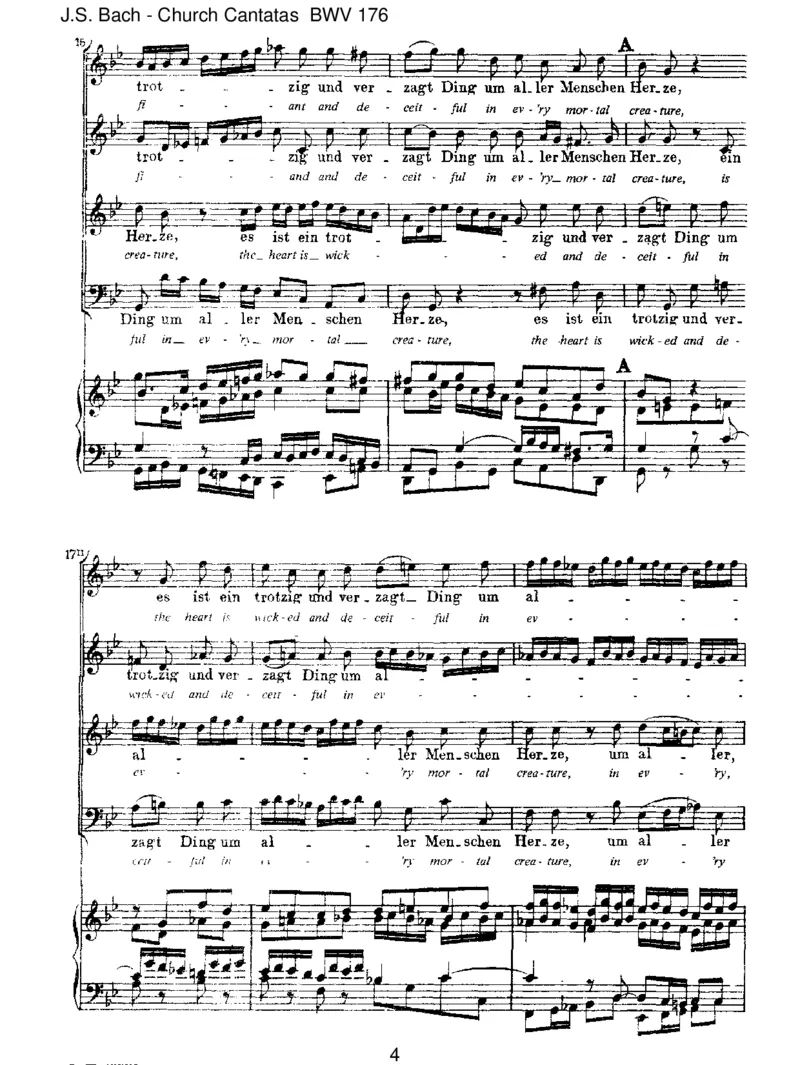 BWV176EsisteintrotzigundverzagtDing_一万首著名钢琴曲谱哈农贝多芬合集视频教学电子版高清无水印可打印_1古典钢琴知名音乐家谱_巴赫钢琴谱全集_J.S巴赫作品全集