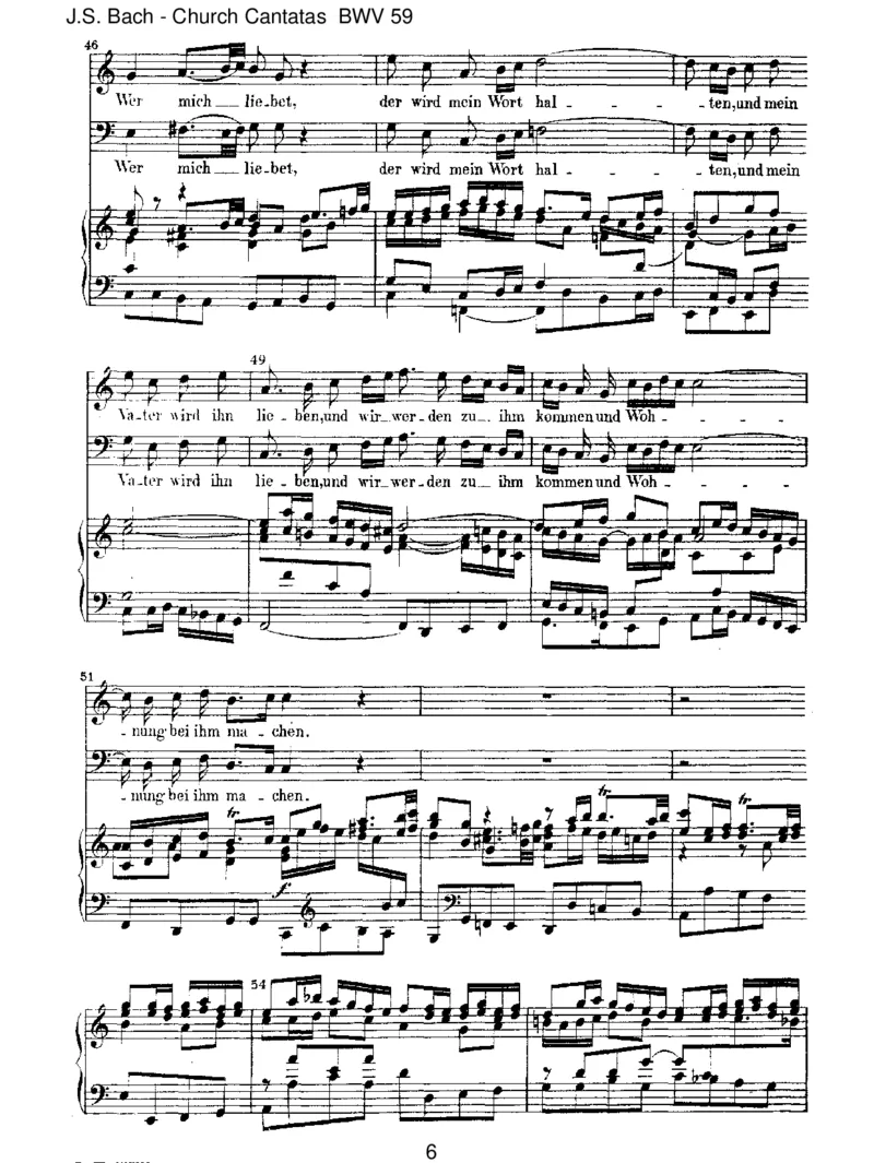 BWV59Wermichliebet,derwirdmeinWorthalten_一万首著名钢琴曲谱哈农贝多芬合集视频教学电子版高清无水印可打印_1古典钢琴知名音乐家谱_巴赫钢琴谱全集_J.S巴赫作品全集