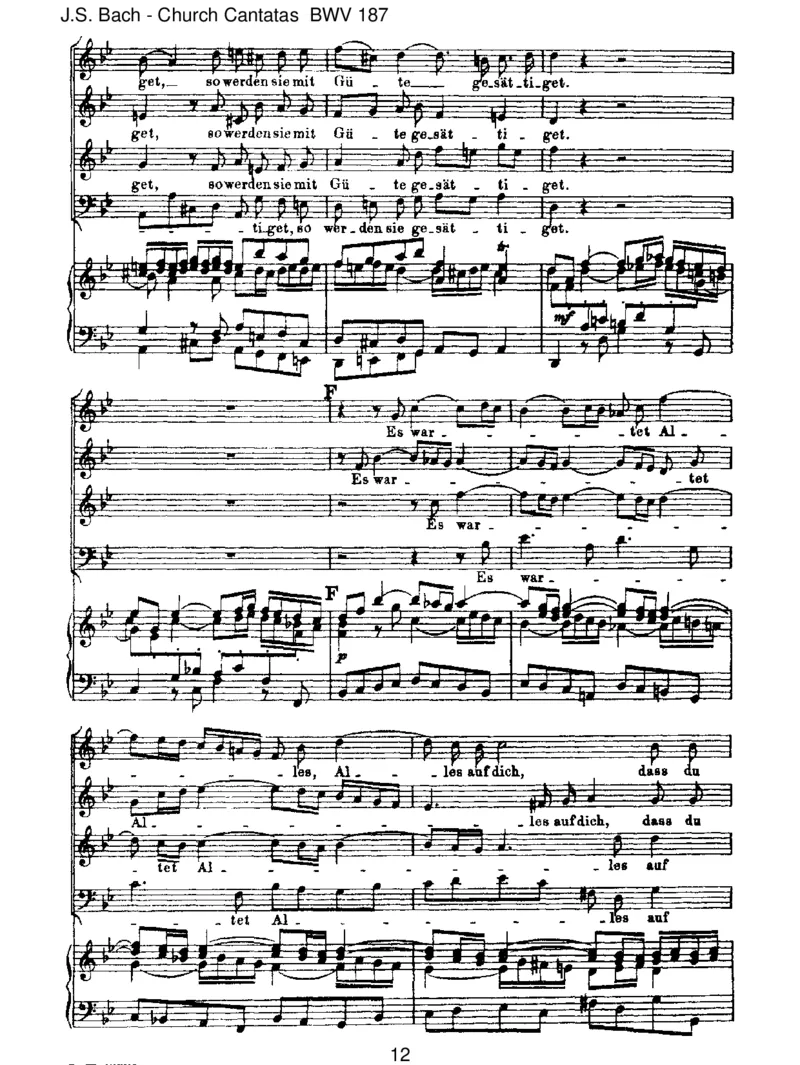 BWV187Eswartetallesaufdich_一万首著名钢琴曲谱哈农贝多芬合集视频教学电子版高清无水印可打印_1古典钢琴知名音乐家谱_巴赫钢琴谱全集_J.S巴赫作品全集_JohannSebastianBach(1685-1750)巴赫