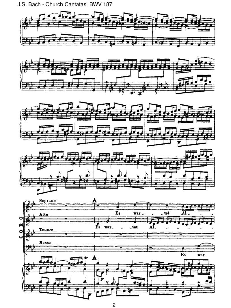BWV187Eswartetallesaufdich_一万首著名钢琴曲谱哈农贝多芬合集视频教学电子版高清无水印可打印_1古典钢琴知名音乐家谱_巴赫钢琴谱全集_J.S巴赫作品全集_JohannSebastianBach(1685-1750)巴赫