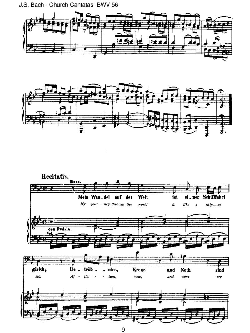 BWV56IchwilldenKreuzstabgernetragen_一万首著名钢琴曲谱哈农贝多芬合集视频教学电子版高清无水印可打印_1古典钢琴知名音乐家谱_巴赫钢琴谱全集_J.S巴赫作品全集