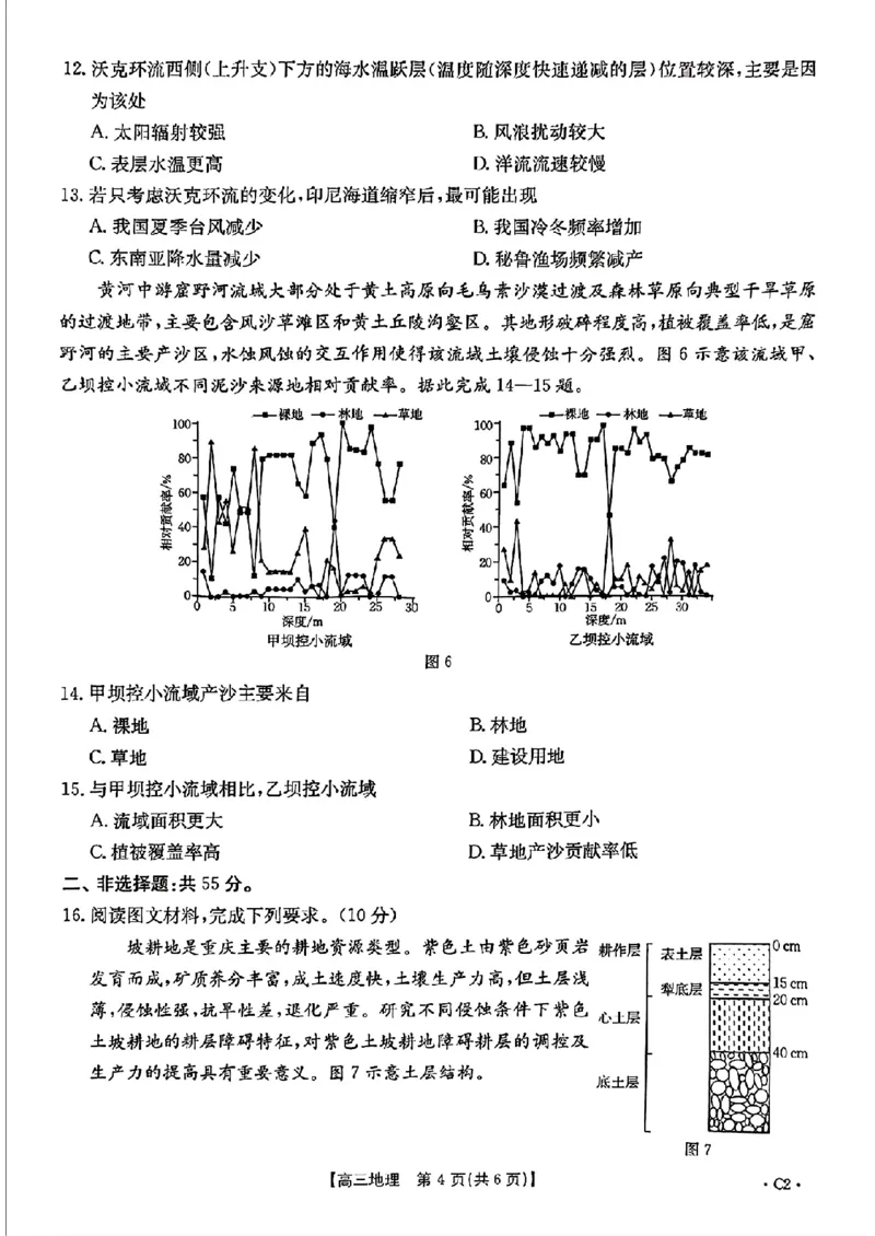 2025届山东省金太阳高三10月监测（角标C2）-地理试题+答案_2024-2025高三（6-6月题库）_2024年10月试卷_10132025届山东省金太阳高三10月监测（角标C2）