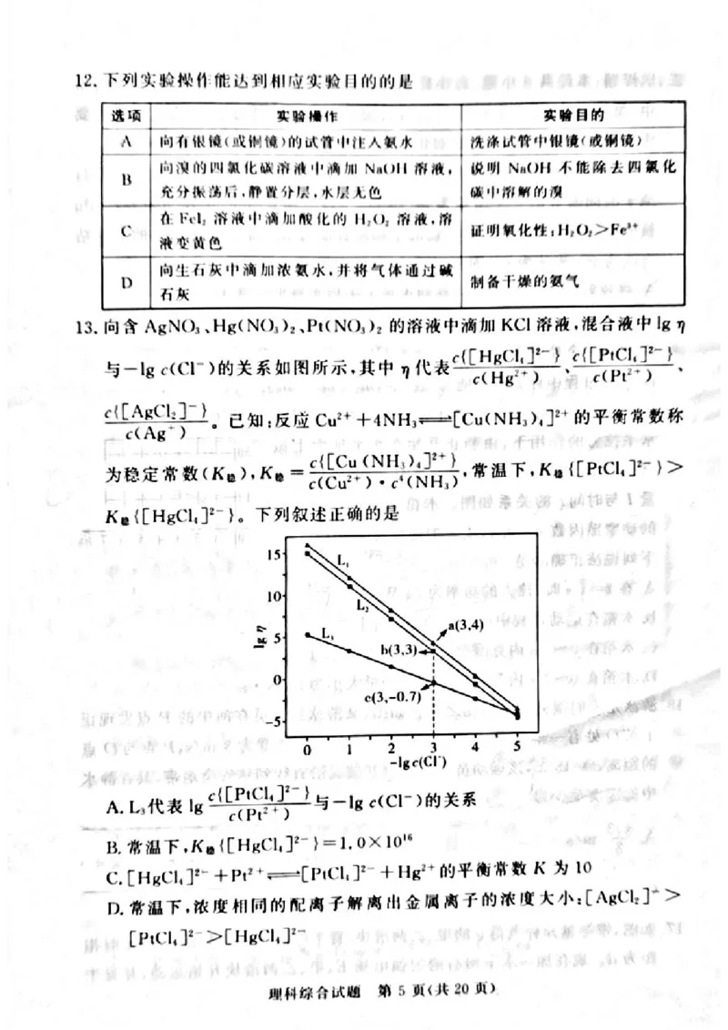 湘豫名校联考2024届高三第二次模拟考试理综试题_2024年4月_01按日期_1号_2024届湘豫名校联考春季高三第二次模拟考试_2024届湘豫名校联考春季高三第二次模拟考试-理综