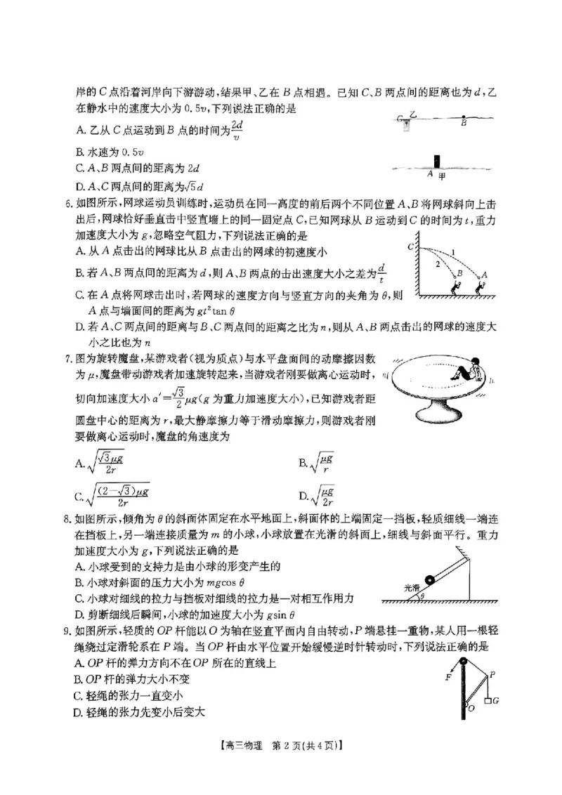 2025届陕西省高三金太阳9月联考（25-37C）物理+答案_2024-2025高三（6-6月题库）_2024年09月试卷_09252025届陕西省高三金太阳9月联考（25-37C）