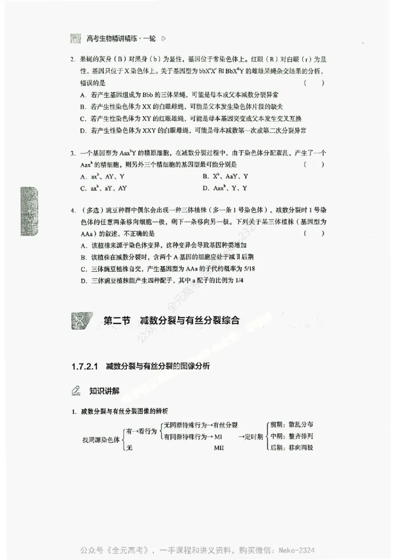 2024万猛生物精讲精练一轮_@_2024-2025高三（6-6月题库）_2024年09月试卷_万猛