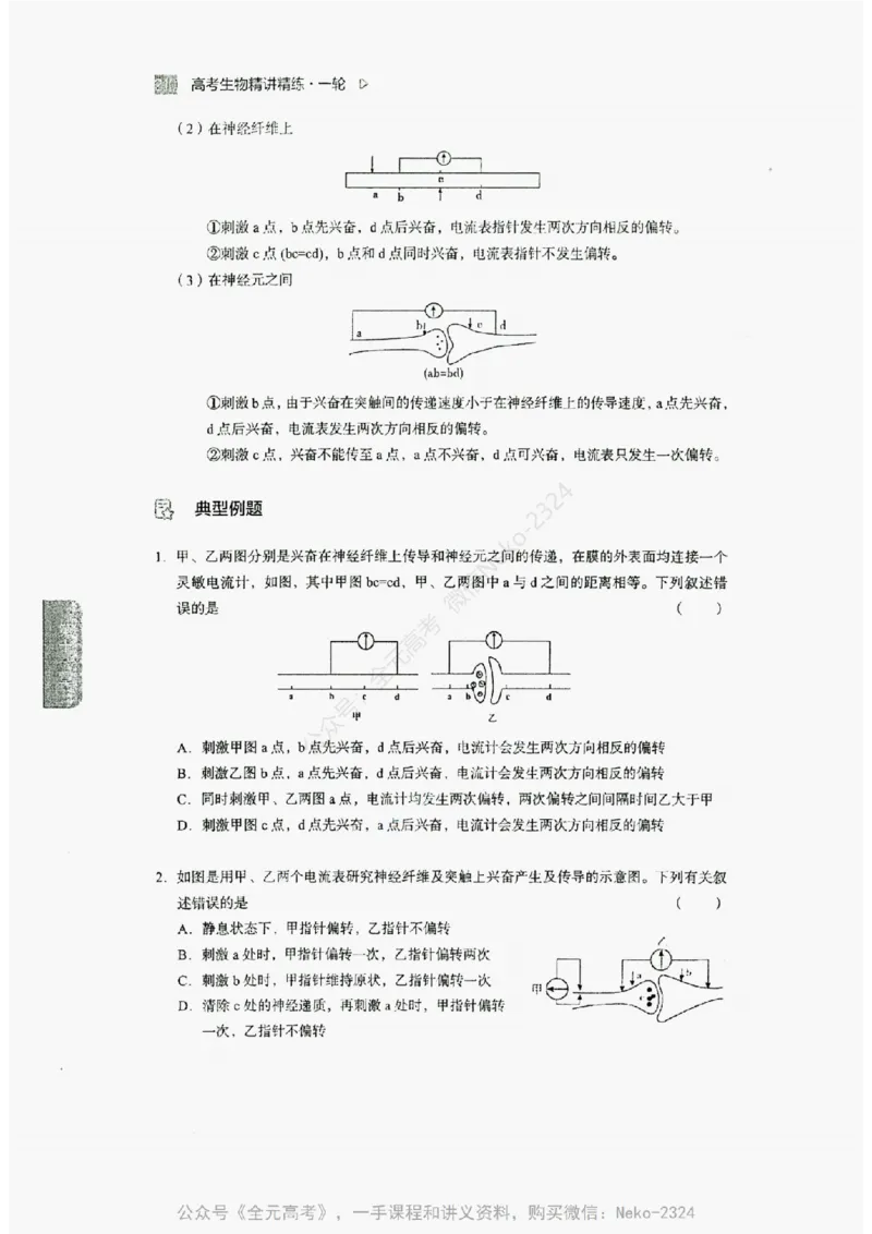 2024万猛生物精讲精练一轮_@_2024-2025高三（6-6月题库）_2024年09月试卷_万猛