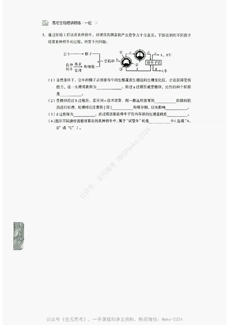 2024万猛生物精讲精练一轮_@_2024-2025高三（6-6月题库）_2024年09月试卷_万猛