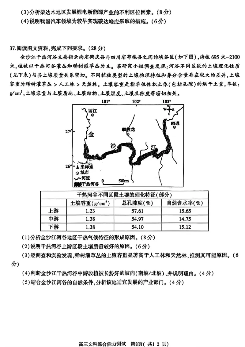 河南五市二模文科综合试题_2024年4月_01按日期_30号_2024届河南省五市高三第二次联考_2024届河南省五市高三下学期二模文科综合