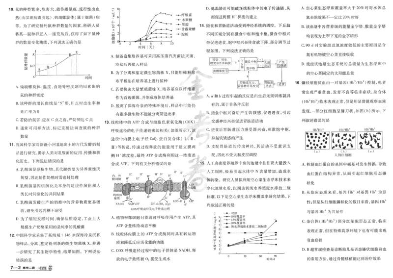 2025《金考卷&middot;特快专递&middot;第4期》生物-A3_2024-2025高三（6-6月题库）_2025年01月试卷_01012025《金考卷&middot;特快专递&middot;第4期》_生物