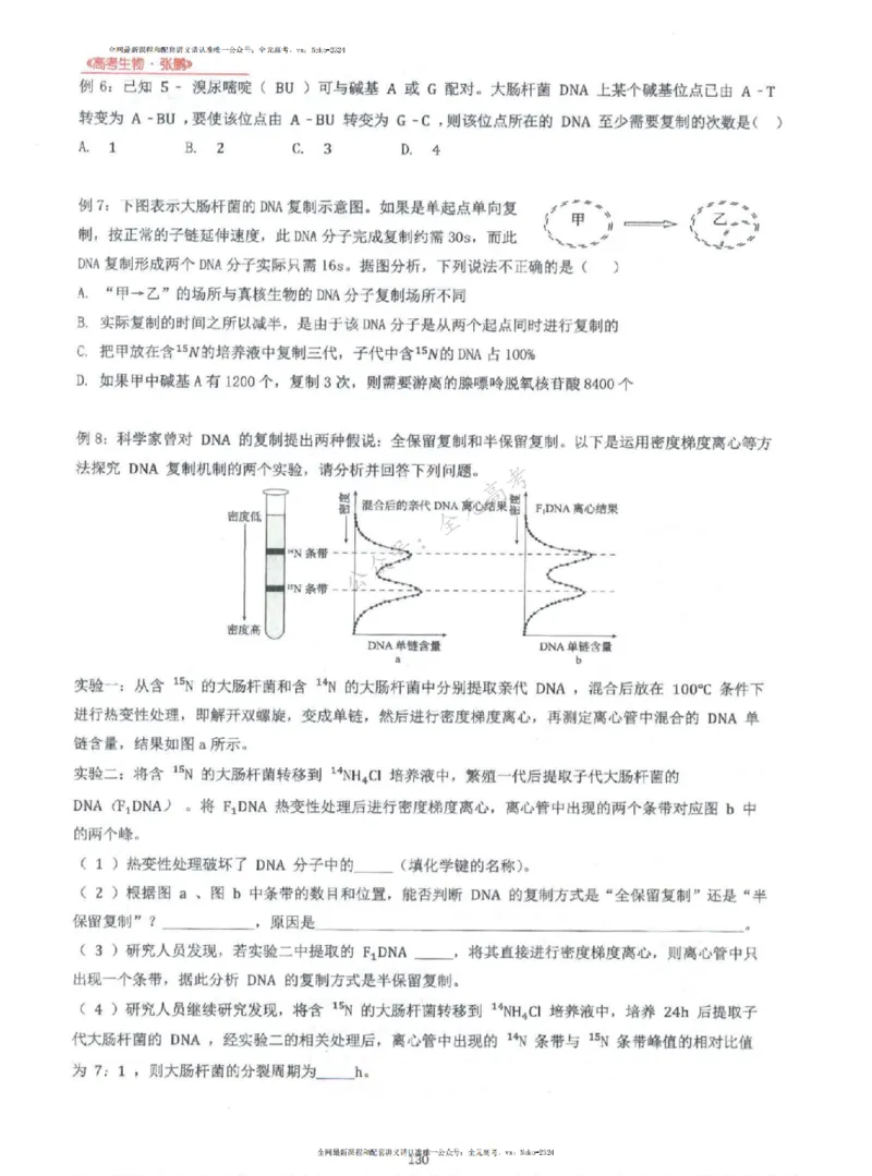 2024张鹏生物一轮复习讲义上_2024-2025高三（6-6月题库）_2024年09月试卷_张鹏