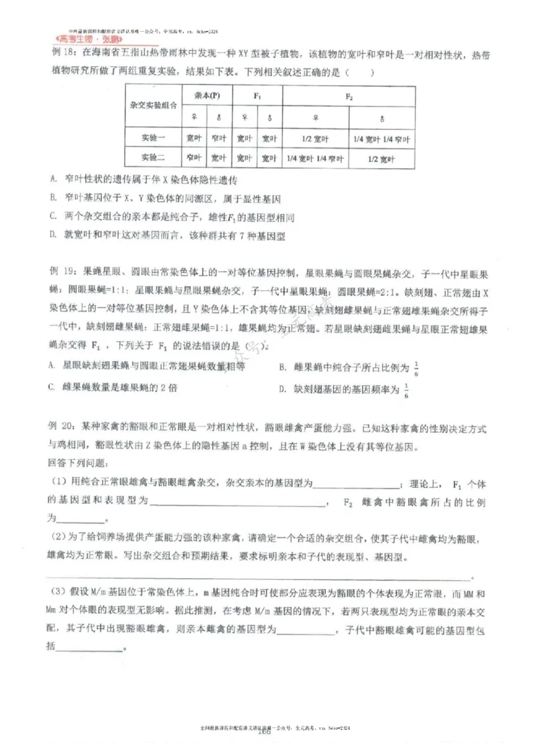2024张鹏生物一轮复习讲义上_2024-2025高三（6-6月题库）_2024年09月试卷_张鹏