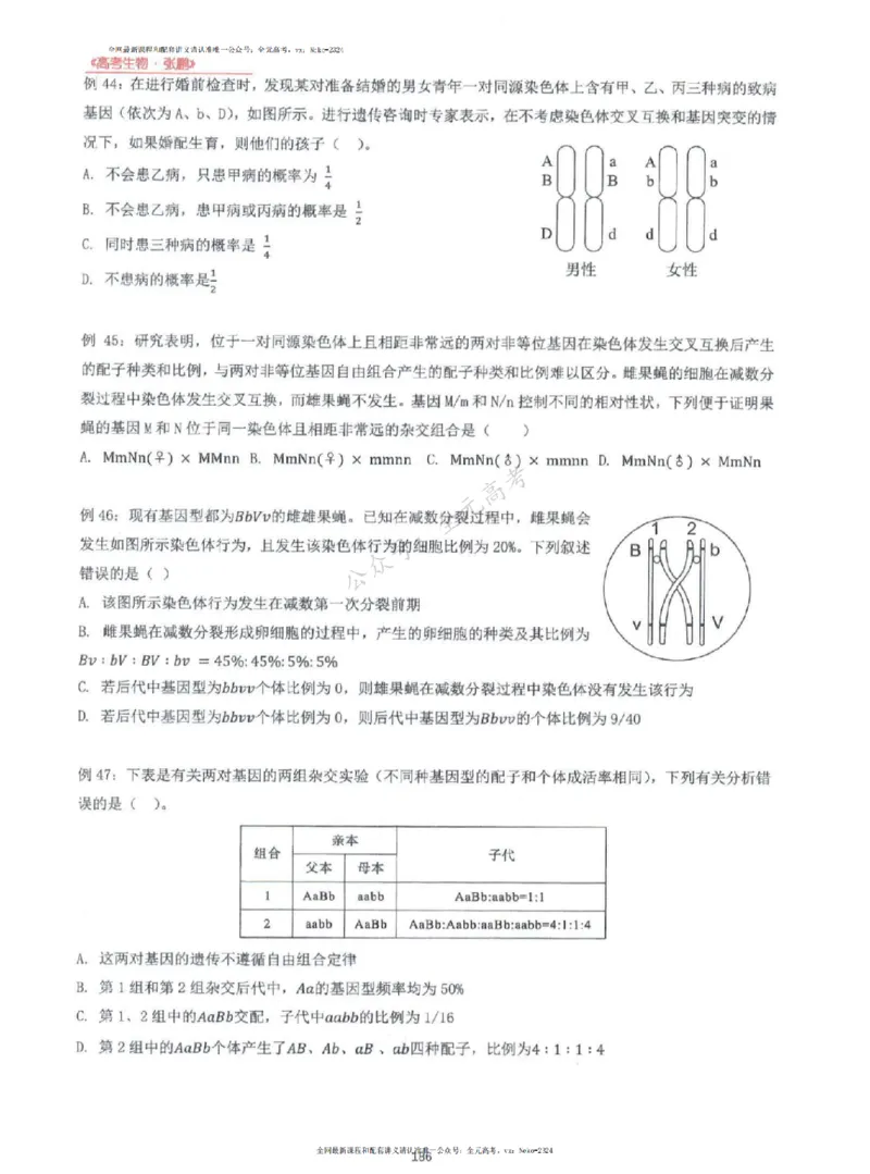 2024张鹏生物一轮复习讲义上_2024-2025高三（6-6月题库）_2024年09月试卷_张鹏