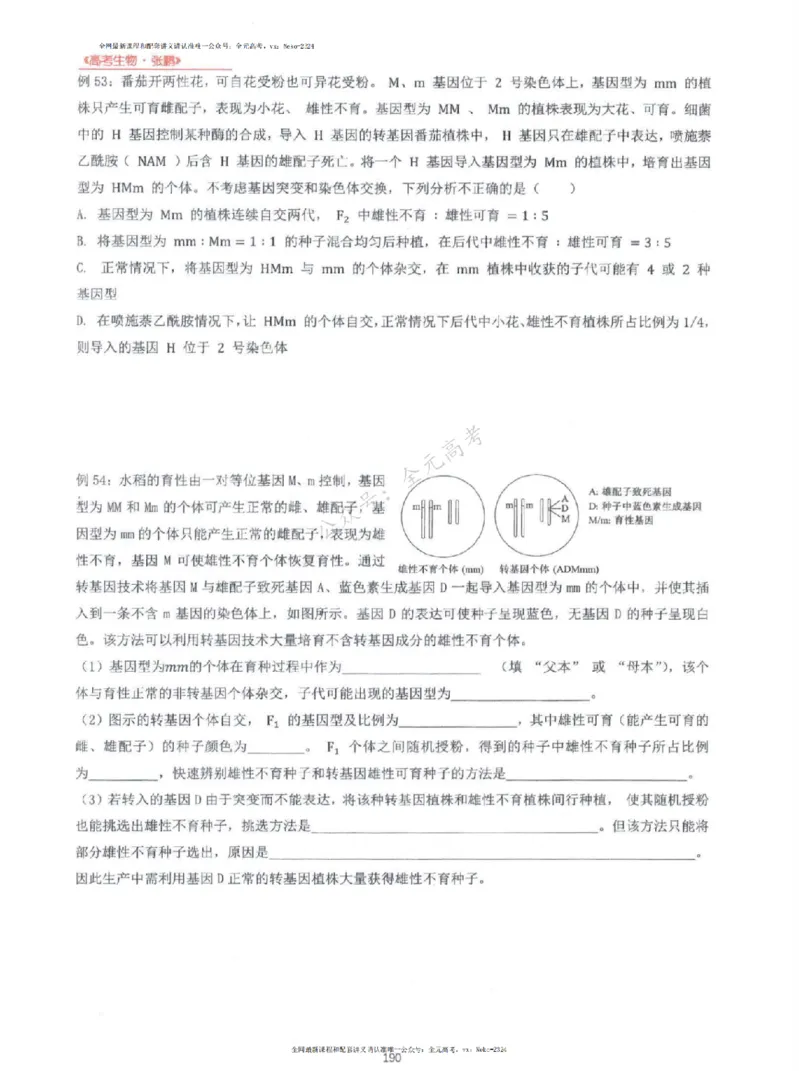2024张鹏生物一轮复习讲义上_2024-2025高三（6-6月题库）_2024年09月试卷_张鹏