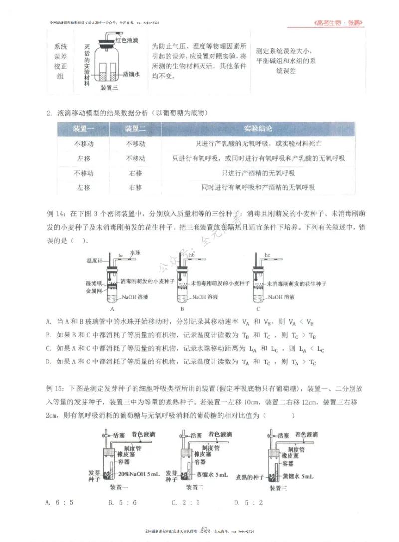 2024张鹏生物一轮复习讲义上_2024-2025高三（6-6月题库）_2024年09月试卷_张鹏