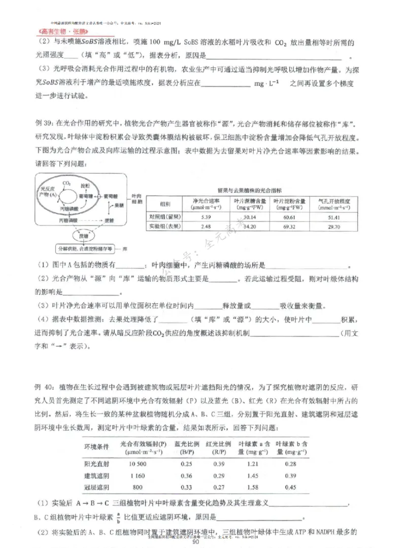 2024张鹏生物一轮复习讲义上_2024-2025高三（6-6月题库）_2024年09月试卷_张鹏