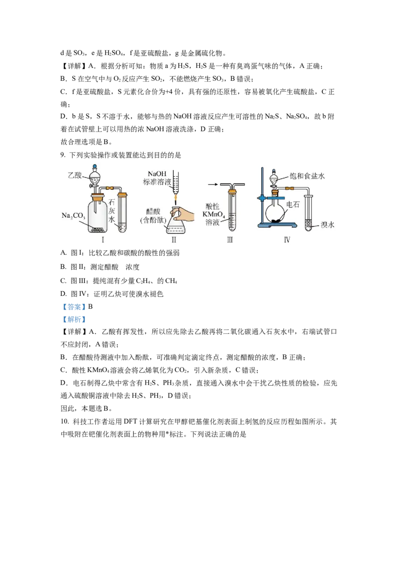 湖南省长沙市雅礼中学2022-2023学年高三下学期月考卷（六）化学试题（解析版）_2024年2月_01每日更新_10号_2023届湖南省长沙市雅礼中学高三上学期第六次月考