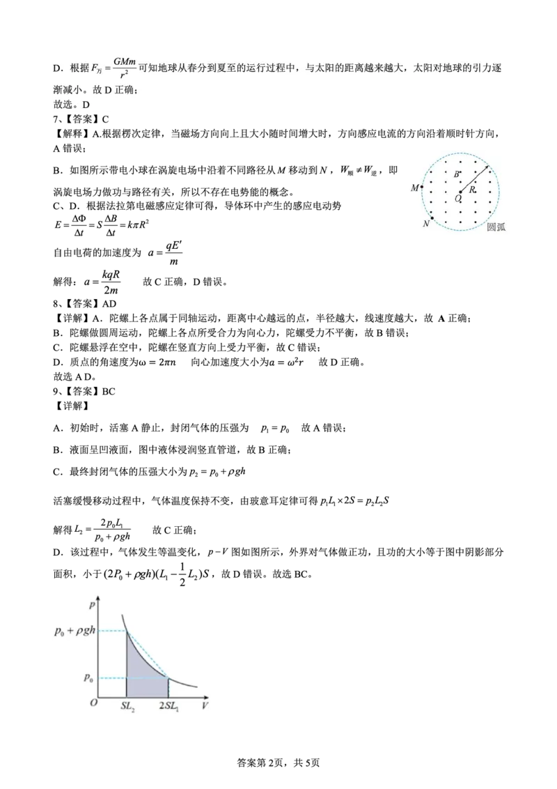 2025届广西名校高三年级9月联合调研测试物理+答案_2024-2025高三（6-6月题库）_2024年09月试卷_09072025届广西名校高三年级9月联合调研测试
