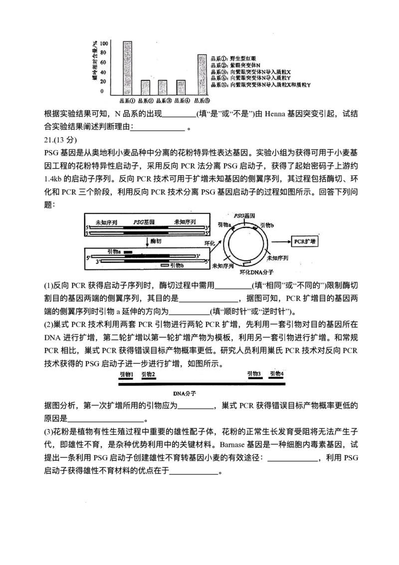 2025届广东衡水金卷高三下学期2月大联考生物试卷+答案_2024-2025高三（6-6月题库）_2025年02月试卷_02172025届广东省衡水金卷高三2月份大联考（全科）
