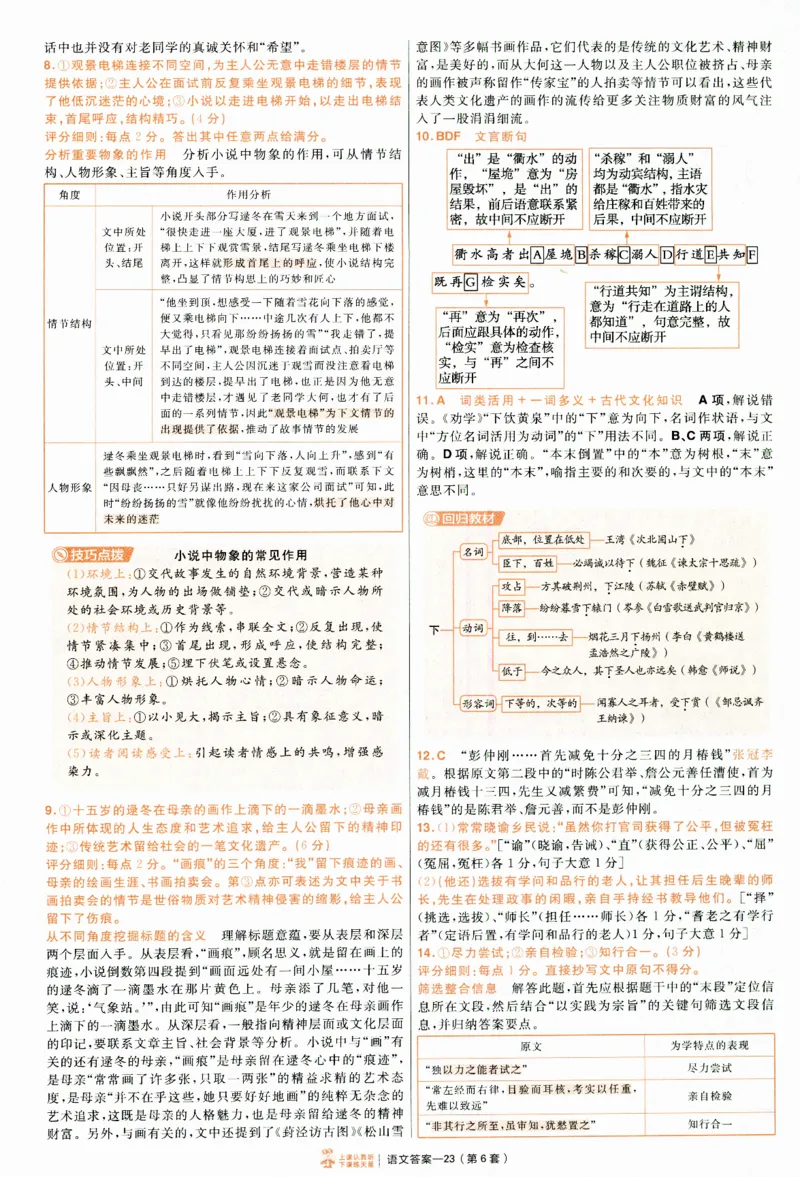 2025《金考卷&middot;特快专递&middot;第4期》语文-答案_2024-2025高三（6-6月题库）_2025年01月试卷_01012025《金考卷&middot;特快专递&middot;第4期》_语文