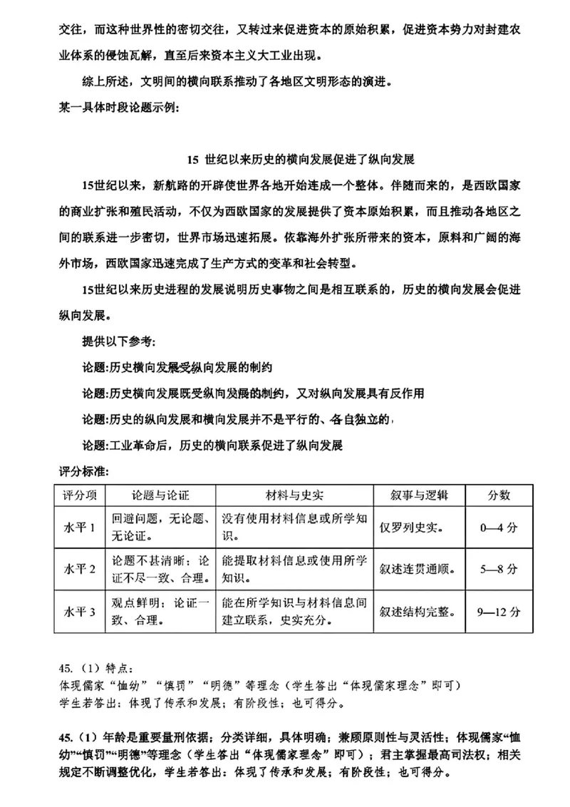 河南五市二模历史试题答案_2024年4月_01按日期_30号_2024届河南省五市高三第二次联考_2024届河南省五市高三下学期二模文科综合
