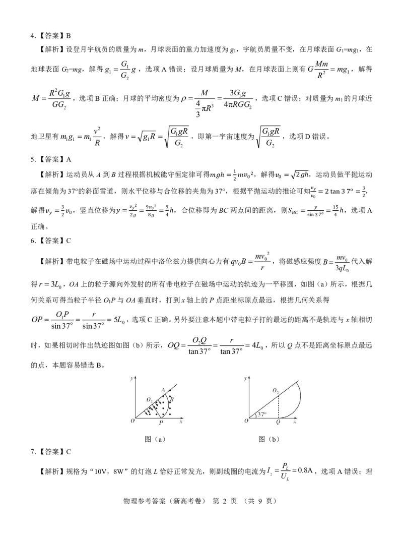 新高考卷名校教研联盟2024届高三4月联考物理参考答案(1)_2024年5月_025月合集_2024届名校教研联盟高三4月联考（新高考卷）